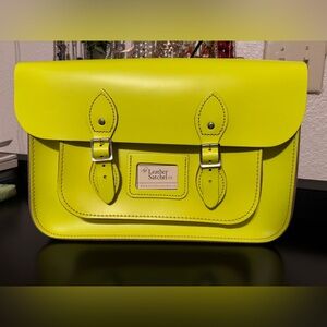 14 Inch Leather Satchel Bag